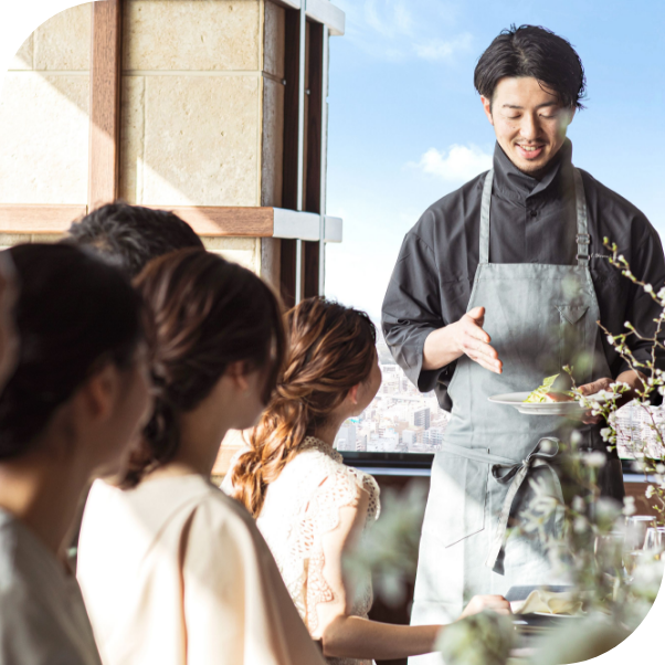 レストランとウェディングの両方が経験できる